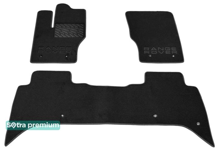 Sotra 07482-CH-BLACK Interior mats Sotra two-layer black for Land Rover Range rover (2013-), set 07482CHBLACK