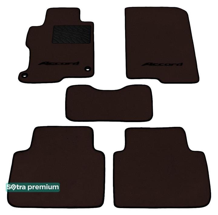 Sotra 07489-CH-CHOCO Interior mats Sotra two-layer brown for Honda Accord us (2012-), set 07489CHCHOCO
