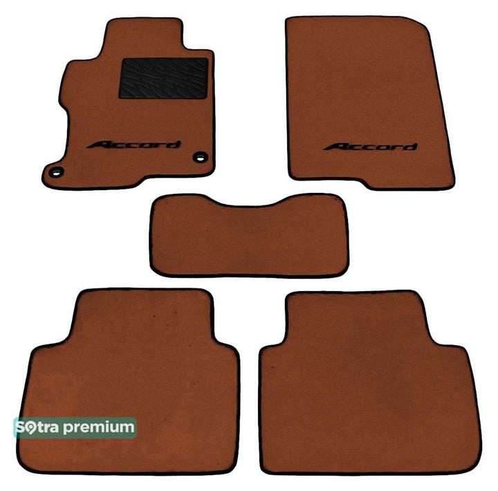 Sotra 07489-CH-TERRA Interior mats Sotra two-layer terracotta for Honda Accord us (2012-), set 07489CHTERRA