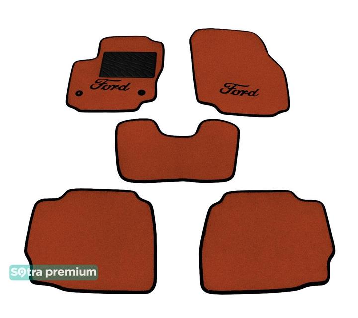 Sotra 07490-CH-TERRA Interior mats Sotra two-layer terracotta for Ford Mondeo (2011-2014), set 07490CHTERRA