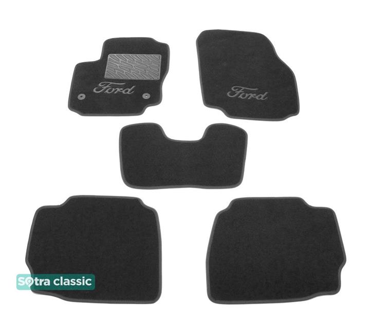 Sotra 07490-GD-GREY Interior mats Sotra two-layer gray for Ford Mondeo (2011-2014), set 07490GDGREY