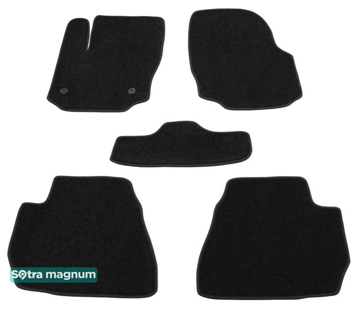 Sotra 07490-MG15-BLACK Interior mats Sotra two-layer black for Ford Mondeo (2011-2014), set 07490MG15BLACK