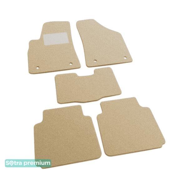 Sotra 07497-CH-BEIGE Interior mats Sotra two-layer beige for MG Rover 5 (2013-), set 07497CHBEIGE