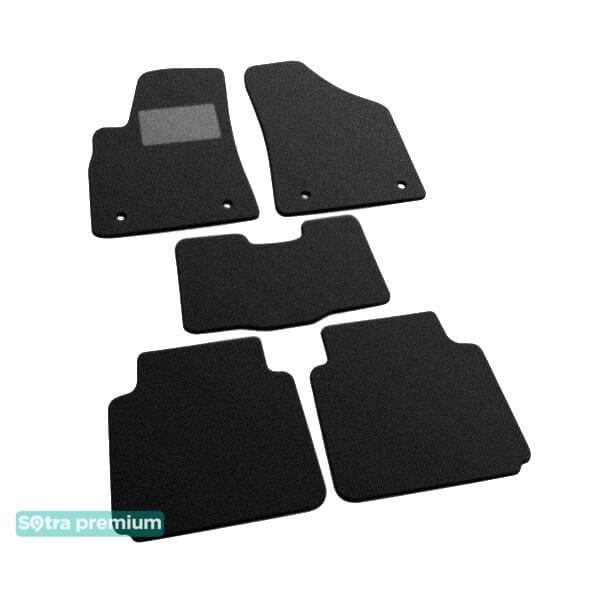 Sotra 07497-CH-BLACK Interior mats Sotra two-layer black for MG Rover 5 (2013-), set 07497CHBLACK