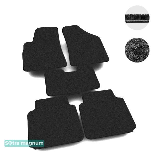 Sotra 07497-MG15-BLACK Interior mats Sotra two-layer black for MG Rover 5 (2013-), set 07497MG15BLACK
