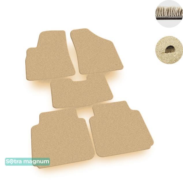 Sotra 07497-MG20-BEIGE Interior mats Sotra two-layer beige for MG Rover 5 (2013-), set 07497MG20BEIGE