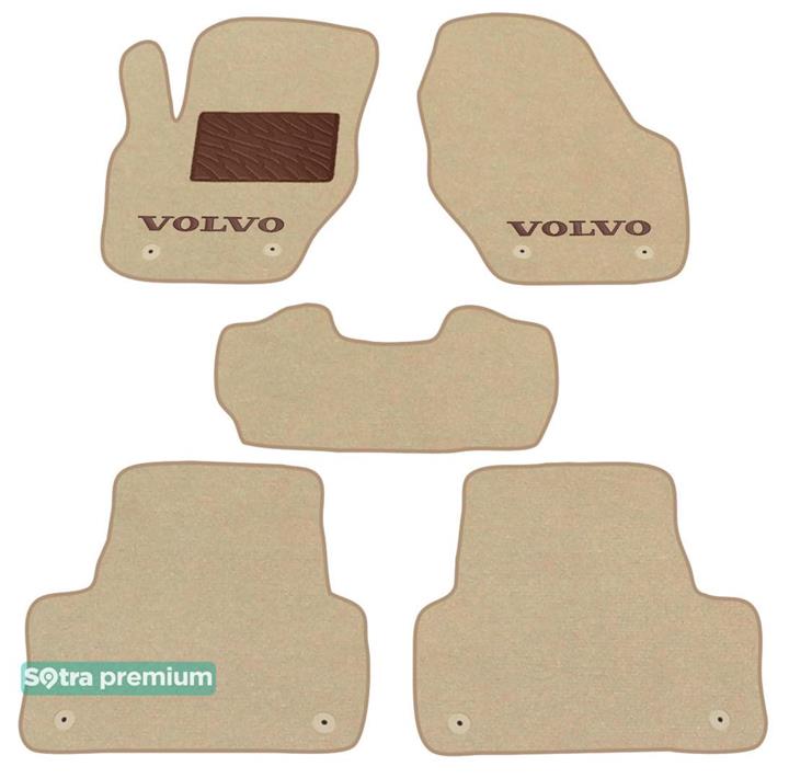 Sotra 07498-CH-BEIGE Interior mats Sotra two-layer beige for Volvo Xc60 (2008-2013), set 07498CHBEIGE