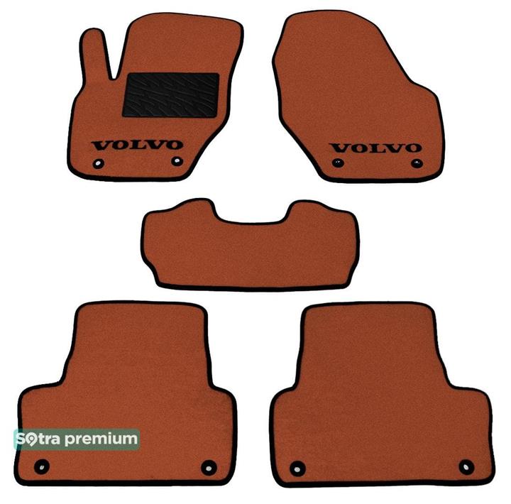 Sotra 07498-CH-TERRA Interior mats Sotra two-layer terracotta for Volvo Xc60 (2008-2013), set 07498CHTERRA