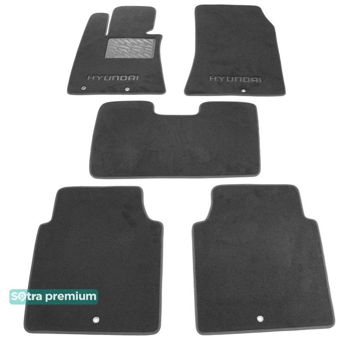 Sotra 07499-CH-GREY Interior mats Sotra two-layer gray for Hyundai Equus (2013-), set 07499CHGREY