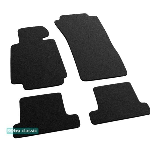 Sotra 07500-GD-BLACK Interior mats Sotra two-layer black for BMW 8-series (1989-1999), set 07500GDBLACK