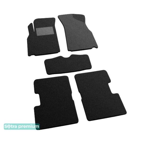 Sotra 07503-CH-BLACK Interior mats Sotra two-layer black for MG Rover 3 (2013-), set 07503CHBLACK
