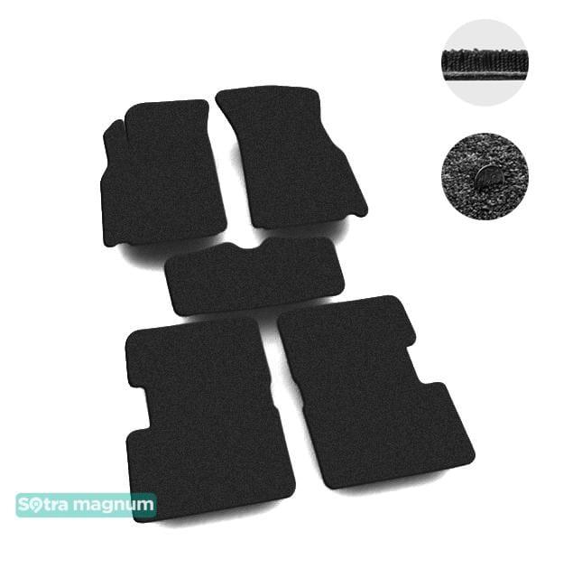 Sotra 07503-MG15-BLACK Interior mats Sotra two-layer black for MG Rover 3 (2013-), set 07503MG15BLACK
