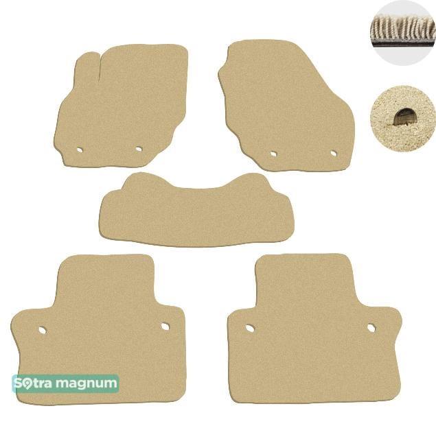 Sotra 07505-MG20-BEIGE Interior mats Sotra two-layer beige for Volvo S80 (2006-2016), set 07505MG20BEIGE