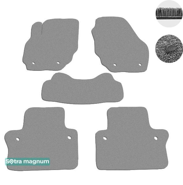 Sotra 07505-MG20-GREY Interior mats Sotra two-layer gray for Volvo S80 (2006-2016), set 07505MG20GREY