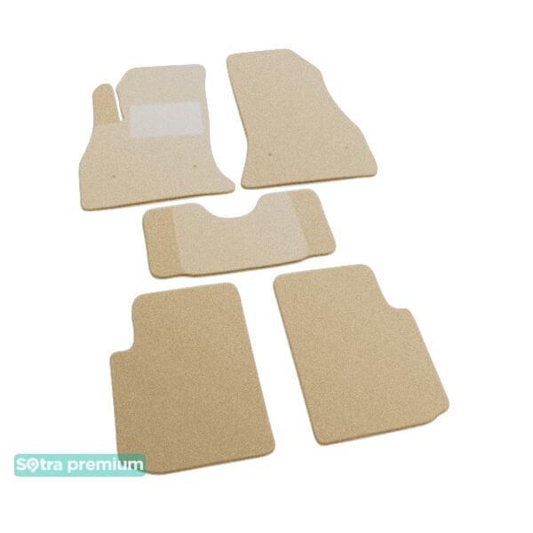 Sotra 07507-CH-BEIGE Interior mats Sotra two-layer beige for Fiat 500l (2013-), set 07507CHBEIGE