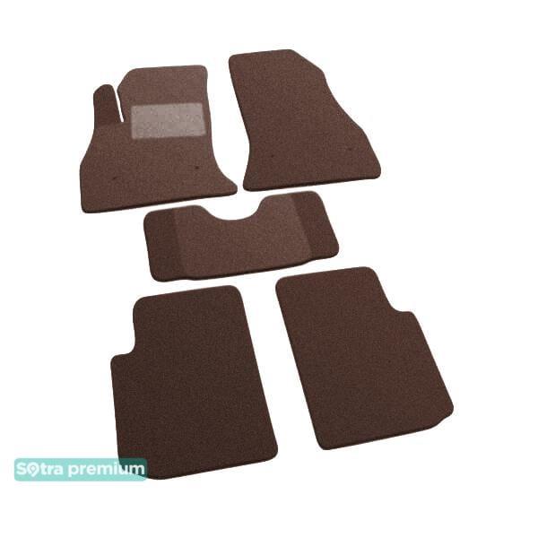 Sotra 07507-CH-CHOCO Interior mats Sotra two-layer brown for Fiat 500l (2013-), set 07507CHCHOCO