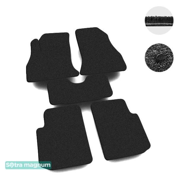 Sotra 07507-MG15-BLACK Interior mats Sotra two-layer black for Fiat 500l (2013-), set 07507MG15BLACK