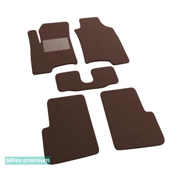 Sotra 07509-CH-CHOCO Interior mats Sotra two-layer brown for Fiat Panda (2011-), set 07509CHCHOCO