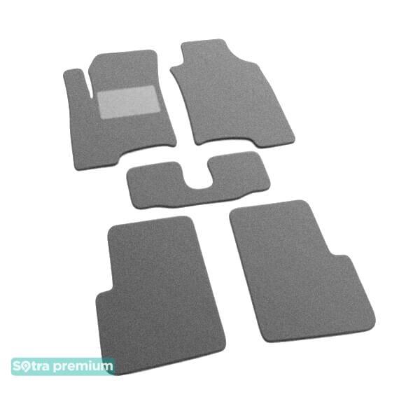 Sotra 07509-CH-GREY Interior mats Sotra two-layer gray for Fiat Panda (2011-), set 07509CHGREY