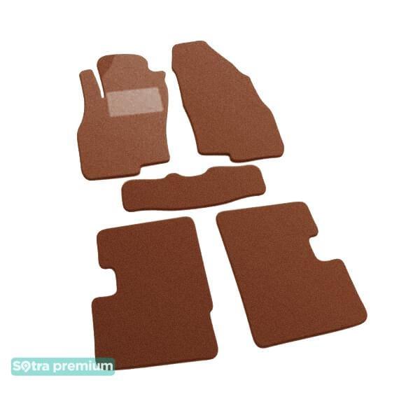 Sotra 07511-CH-TERRA Interior mats Sotra two-layer terracotta for Fiat Punto (2012-), set 07511CHTERRA