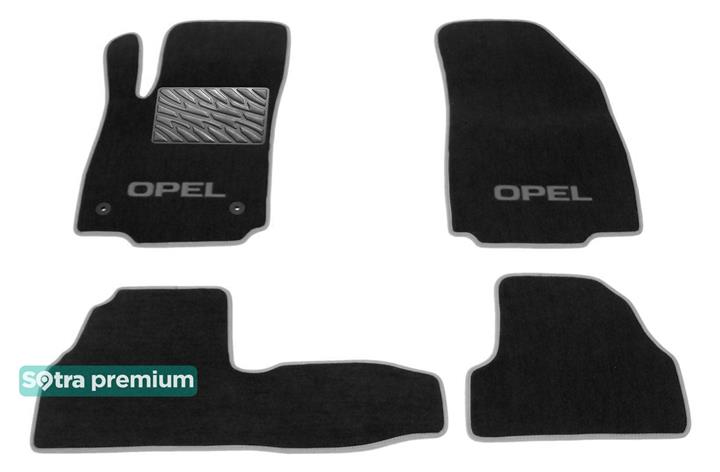 Sotra 07512-CH-BLACK Interior mats Sotra two-layer black for Opel Mokka / mokka x (2013-), set 07512CHBLACK