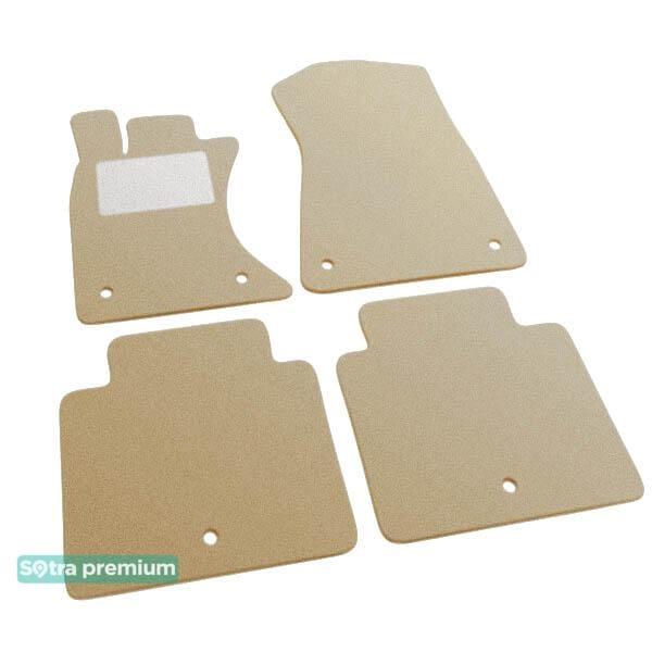 Sotra 07513-CH-BEIGE Interior mats Sotra two-layer beige for Lexus Gs (2013-2015), set 07513CHBEIGE