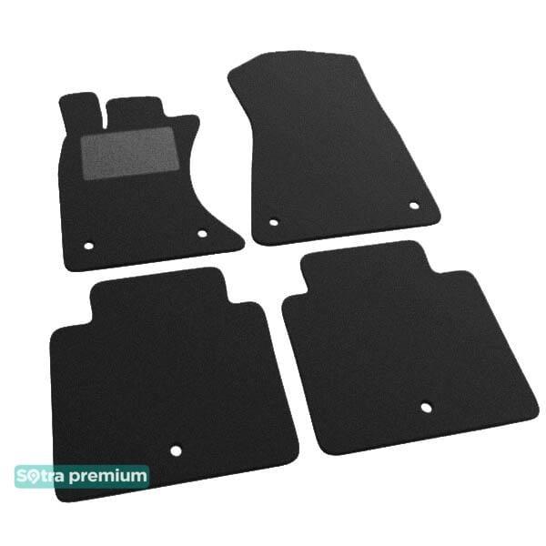 Sotra 07513-CH-BLACK Interior mats Sotra two-layer black for Lexus Gs (2013-2015), set 07513CHBLACK