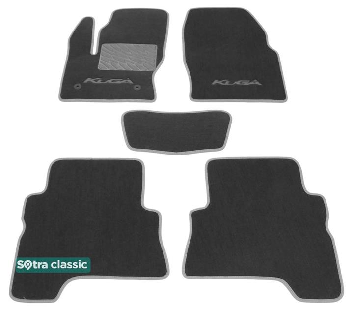 Sotra 07514-GD-GREY Interior mats Sotra two-layer gray for Ford Kuga (2013-2016), set 07514GDGREY