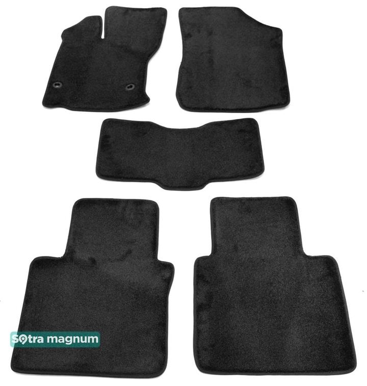 Sotra 07522-MG15-BLACK Interior mats Sotra two-layer black for Toyota Venza (2008-2017), set 07522MG15BLACK