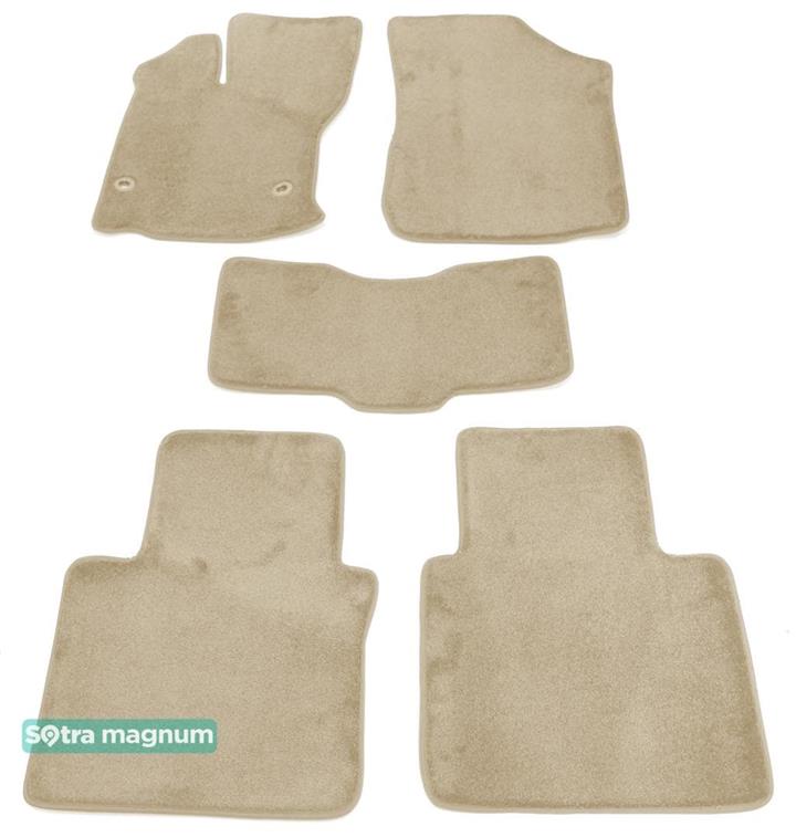 Sotra 07522-MG20-BEIGE Interior mats Sotra two-layer beige for Toyota Venza (2008-2017), set 07522MG20BEIGE