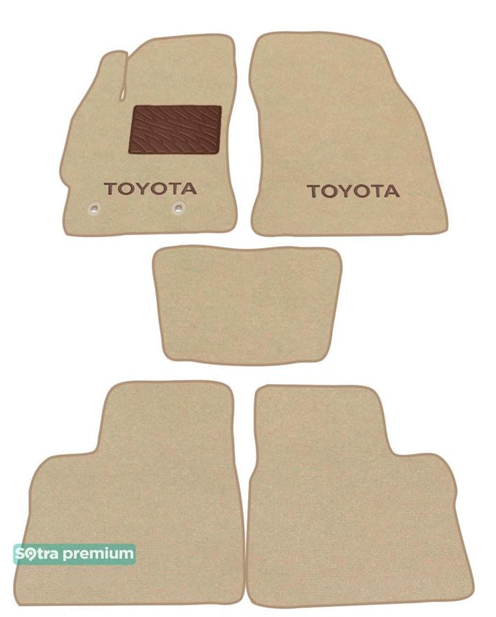 Sotra 07524-CH-BEIGE Interior mats Sotra two-layer beige for Toyota Corolla (2014-), set 07524CHBEIGE