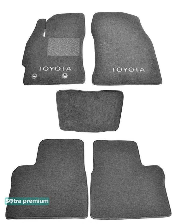 Sotra 07524-CH-GREY Interior mats Sotra two-layer gray for Toyota Corolla (2014-), set 07524CHGREY