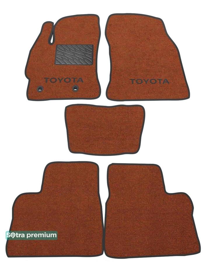Sotra 07524-CH-TERRA Interior mats Sotra two-layer terracotta for Toyota Corolla (2014-), set 07524CHTERRA
