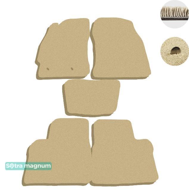 Sotra 07524-MG20-BEIGE Interior mats Sotra two-layer beige for Toyota Corolla (2014-), set 07524MG20BEIGE