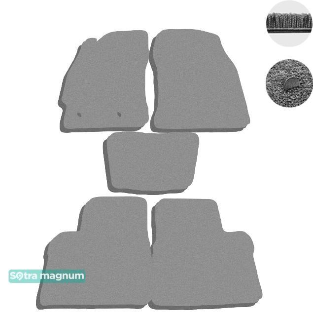 Sotra 07524-MG20-GREY Interior mats Sotra two-layer gray for Toyota Corolla (2014-), set 07524MG20GREY