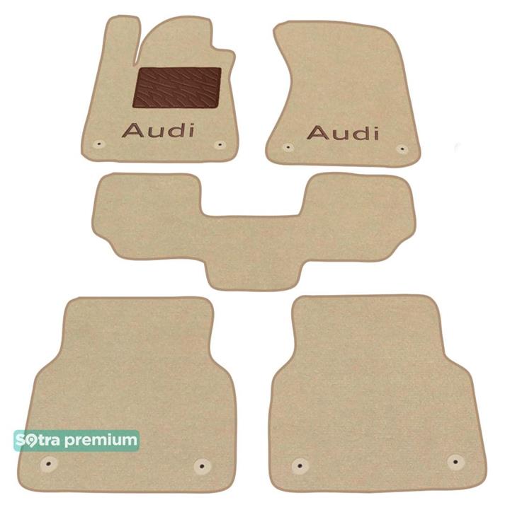 Sotra 07528-CH-BEIGE Interior mats Sotra two-layer beige for Audi A8 (2010-), set 07528CHBEIGE