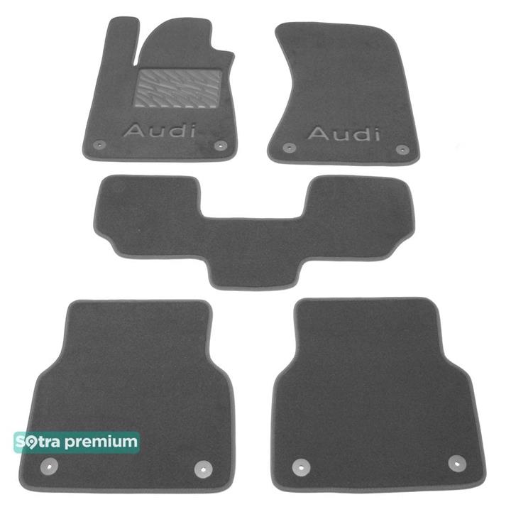 Sotra 07528-CH-GREY Interior mats Sotra two-layer gray for Audi A8 (2010-), set 07528CHGREY
