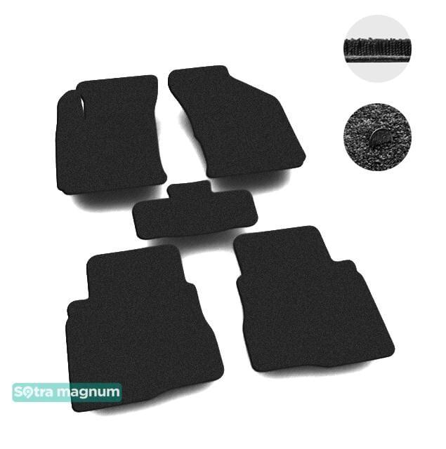 Sotra 07535-MG15-BLACK Interior mats Sotra two-layer black for Chery Arizzo / m16 (2013-), set 07535MG15BLACK