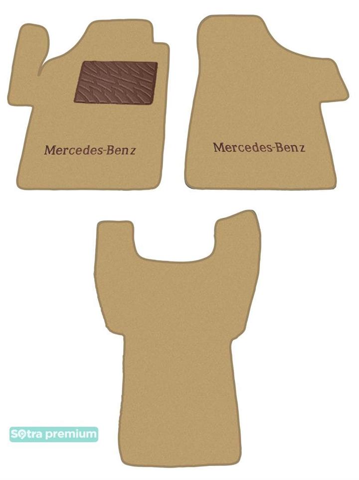Sotra 07539-CH-BEIGE Interior mats Sotra two-layer beige for Mercedes Vito / viano (2003-2014), set 07539CHBEIGE