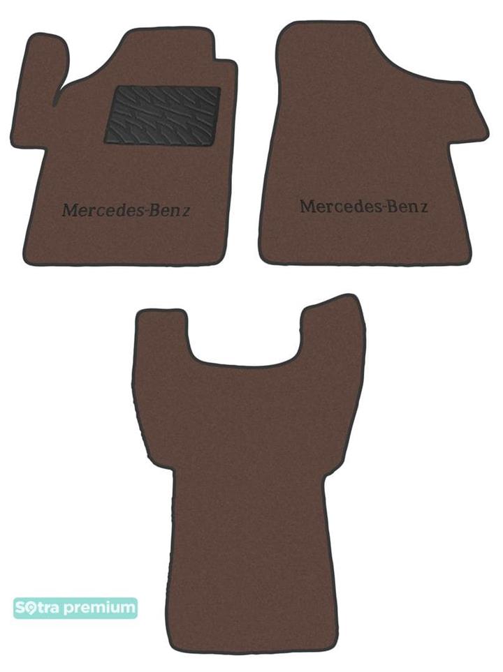 Sotra 07539-CH-CHOCO Interior mats Sotra two-layer brown for Mercedes Vito / viano (2003-2014), set 07539CHCHOCO
