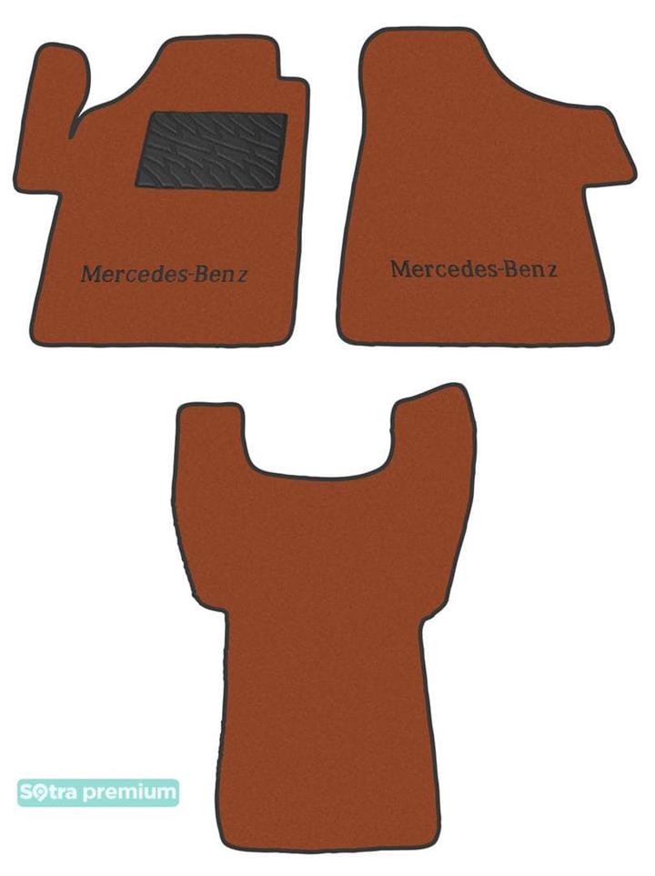 Sotra 07539-CH-TERRA Interior mats Sotra two-layer terracotta for Mercedes Vito / viano (2003-2014), set 07539CHTERRA