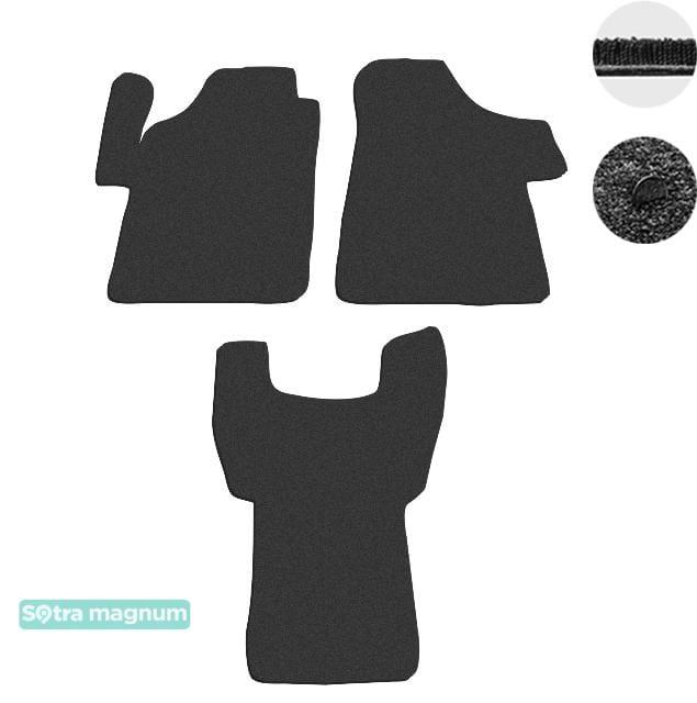 Sotra 07539-MG15-BLACK Interior mats Sotra two-layer black for Mercedes Vito / viano (2003-2014), set 07539MG15BLACK