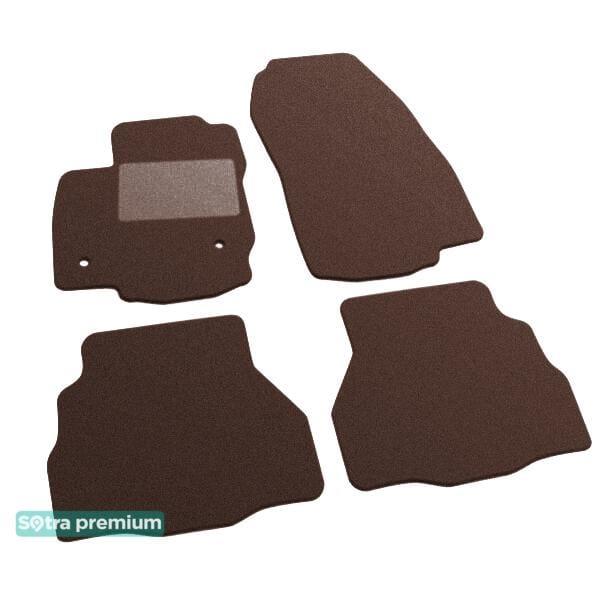 Sotra 07543-CH-CHOCO Interior mats Sotra two-layer brown for Ford B-max (2012-), set 07543CHCHOCO