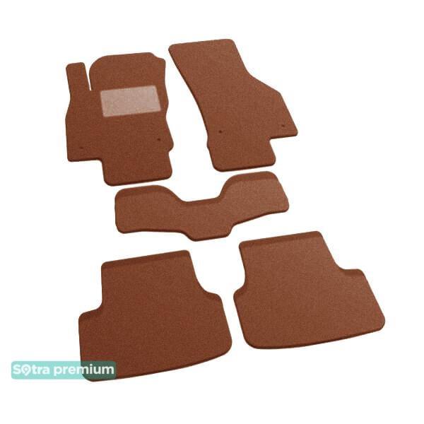 Sotra 07562-CH-TERRA Interior mats Sotra two-layer terracotta for Seat Leon (2012-), set 07562CHTERRA