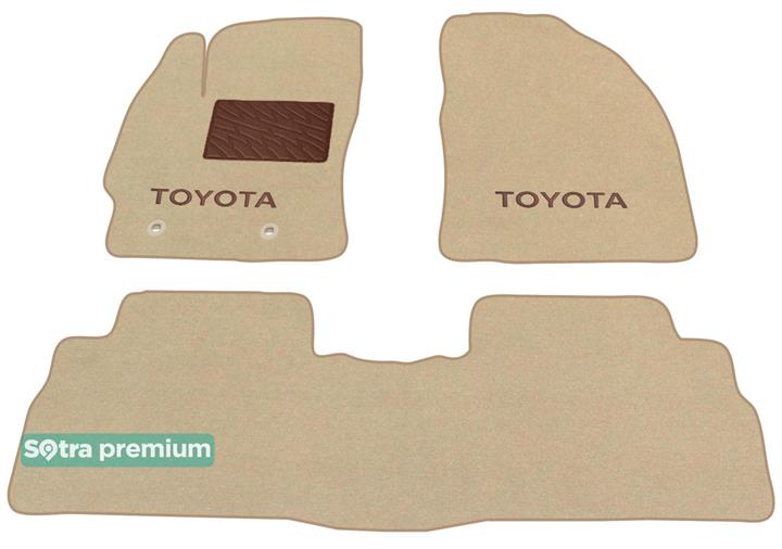 Sotra 07566-CH-BEIGE Interior mats Sotra two-layer beige for Toyota Verso (2009-), set 07566CHBEIGE