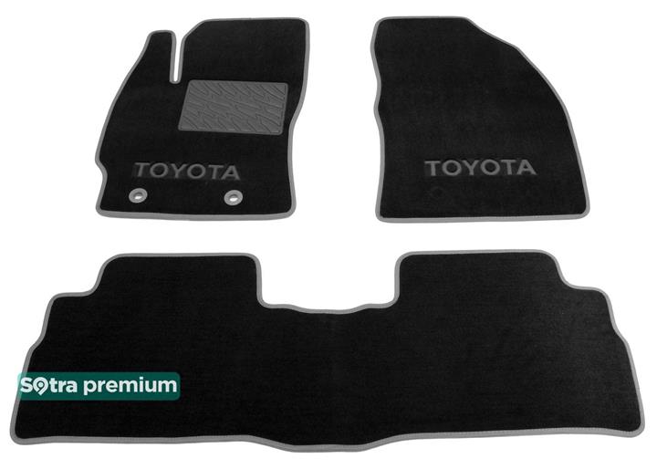 Sotra 07566-CH-BLACK Interior mats Sotra two-layer black for Toyota Verso (2009-), set 07566CHBLACK