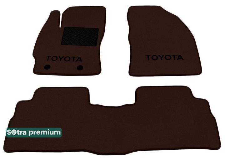 Sotra 07566-CH-CHOCO Interior mats Sotra two-layer brown for Toyota Verso (2009-), set 07566CHCHOCO