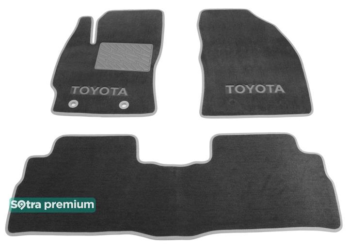 Sotra 07566-CH-GREY Interior mats Sotra two-layer gray for Toyota Verso (2009-), set 07566CHGREY