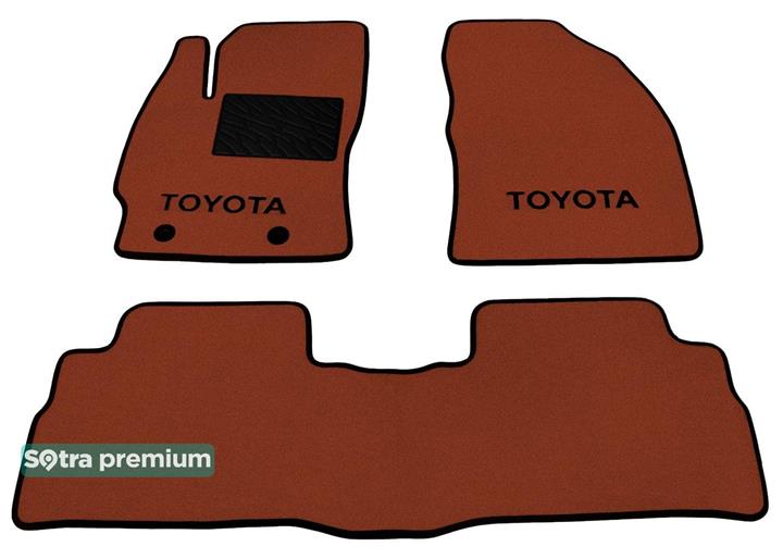 Sotra 07566-CH-TERRA Interior mats Sotra two-layer terracotta for Toyota Verso (2009-), set 07566CHTERRA