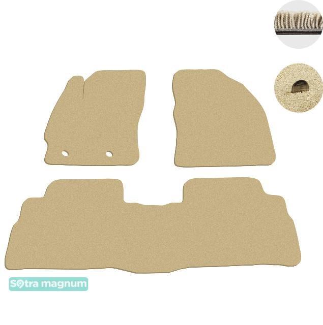 Sotra 07566-MG20-BEIGE Interior mats Sotra two-layer beige for Toyota Verso (2009-), set 07566MG20BEIGE